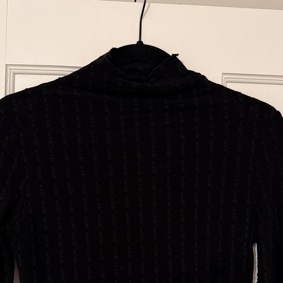 Commense Tops - Commense Black Sheer Turtleneck Top